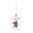 Steiff Candy Cane Mouse in Glasbol Ornament EAN 006296
